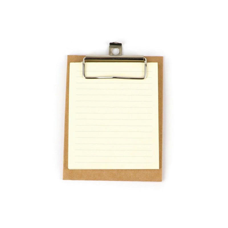 - Mini clipboard kraft 13 x 10 cm