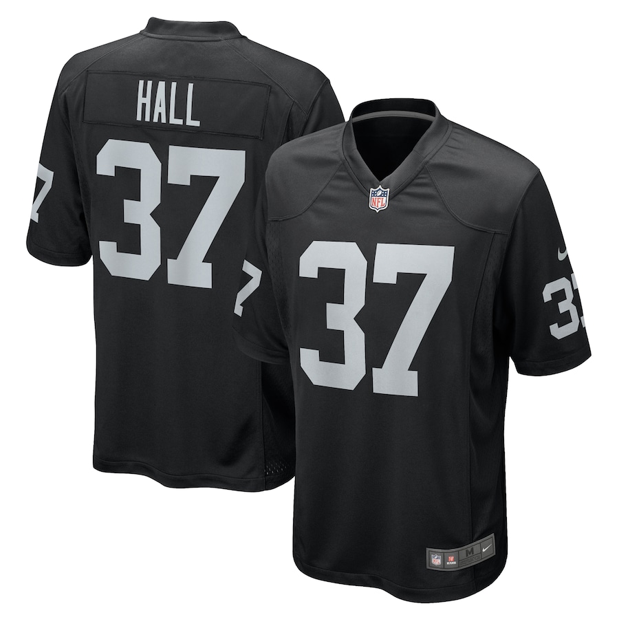 Tyler Hall Las Vegas Raiders Nike Team Game Jersey -  Black