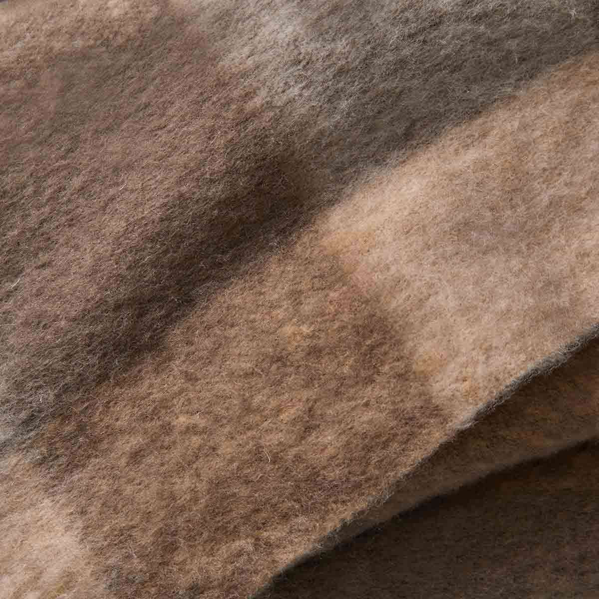 Mocka Check Throw Blanket - Beige
