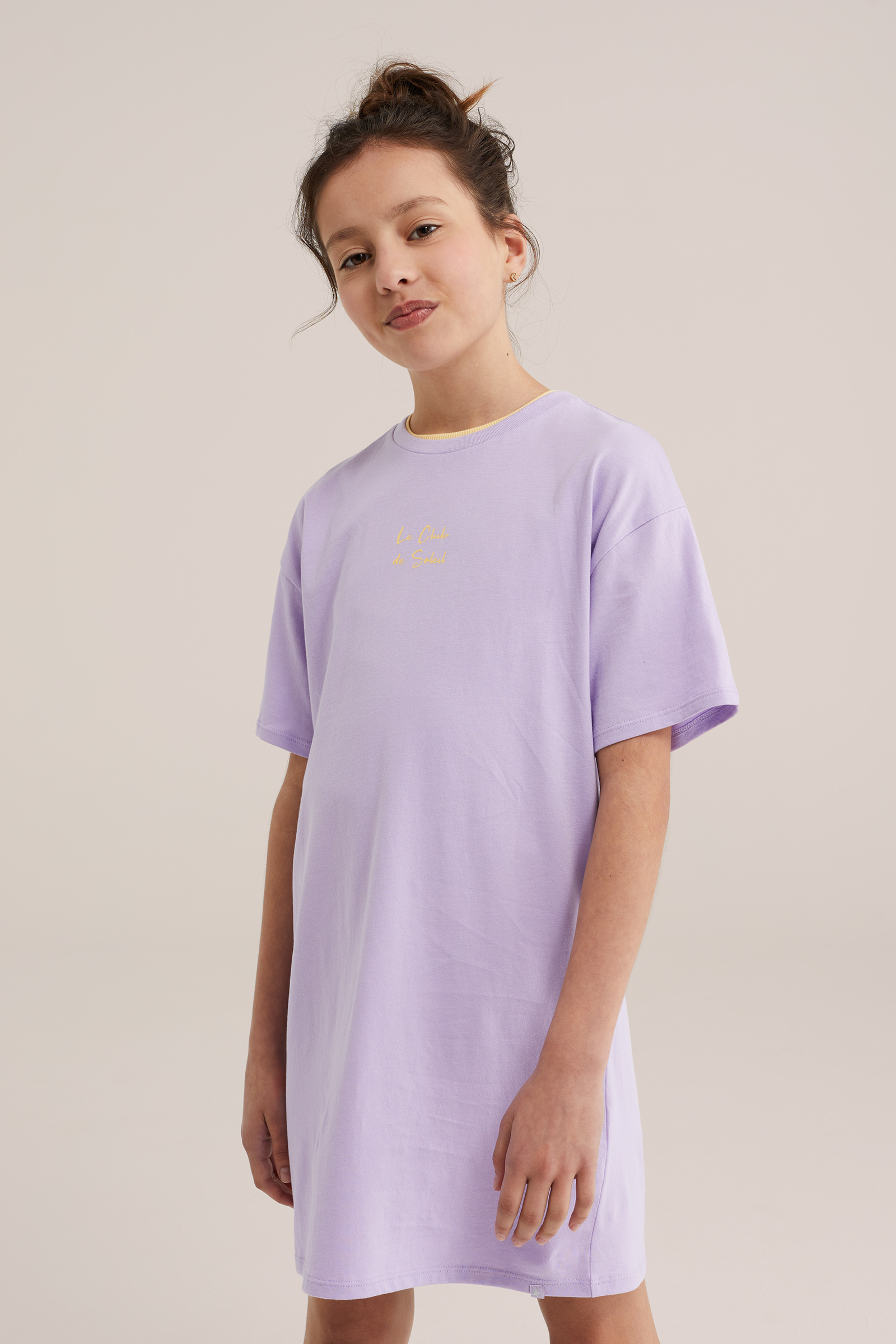 Meisjes T-shirt jurk met print