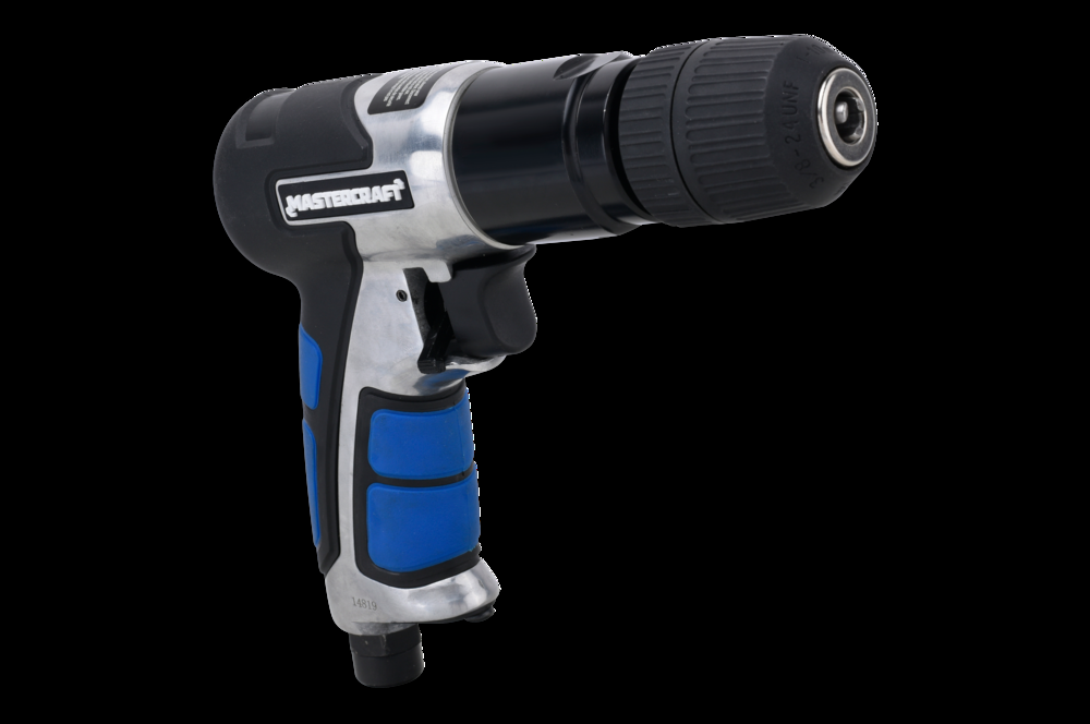 Mastercraft Lightweight Pneumatic Drill, 1800 RPM, 3/8-in