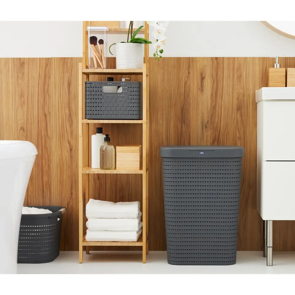 Rotho Wasbox Country 55L - antraciet
