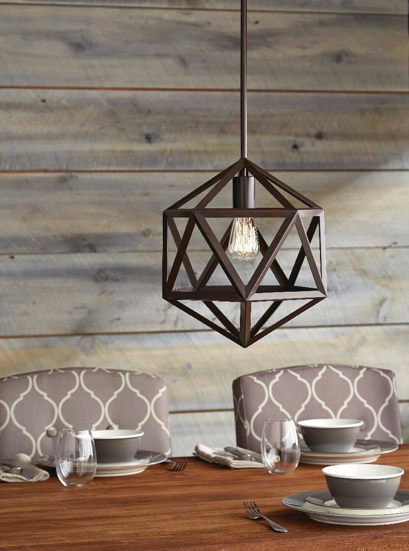 CANVAS Kingsley Ceiling Pendant Light Fixture, Oil Rubbed Bronze