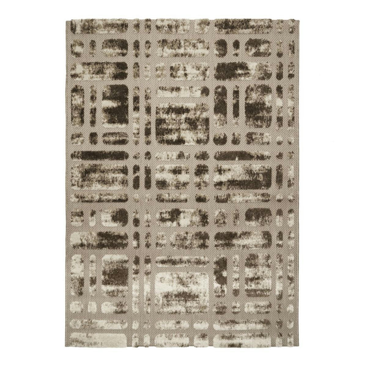 DEHORS-DEDANS - Tapis pour intérieur-extérieur beige et brun 160x230