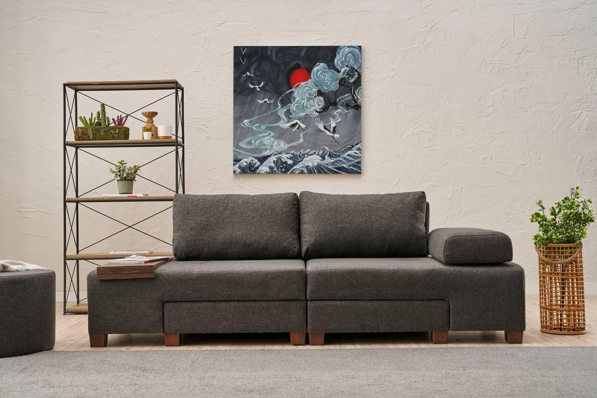 3-zitsslaapbank Perenna chenille