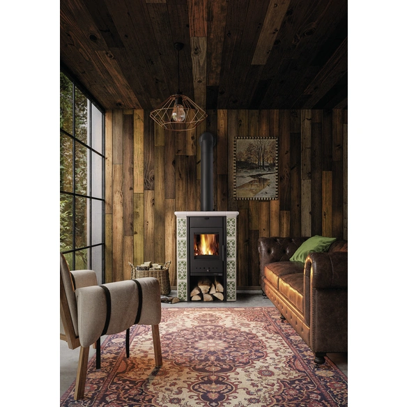 Kaminofen »Tirol«, Keramik, 6 kW, BxHxT: 66,8 x 95,6 x 35,5 cm