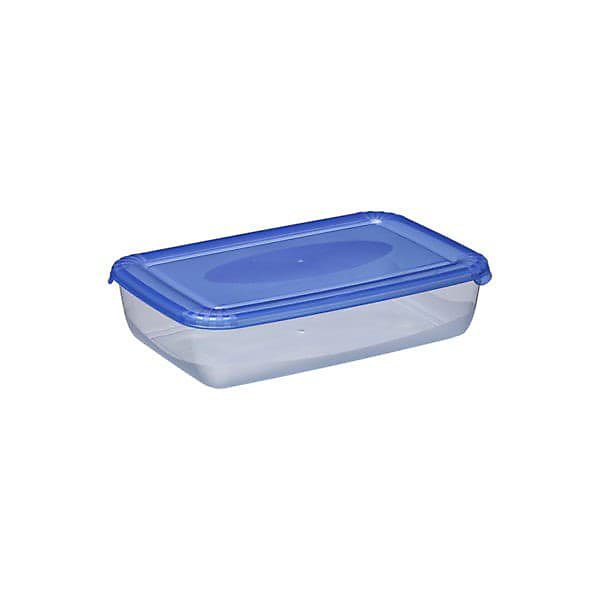 Boite hermétique de congélation rectangulaire 0,9 litre - Bleu