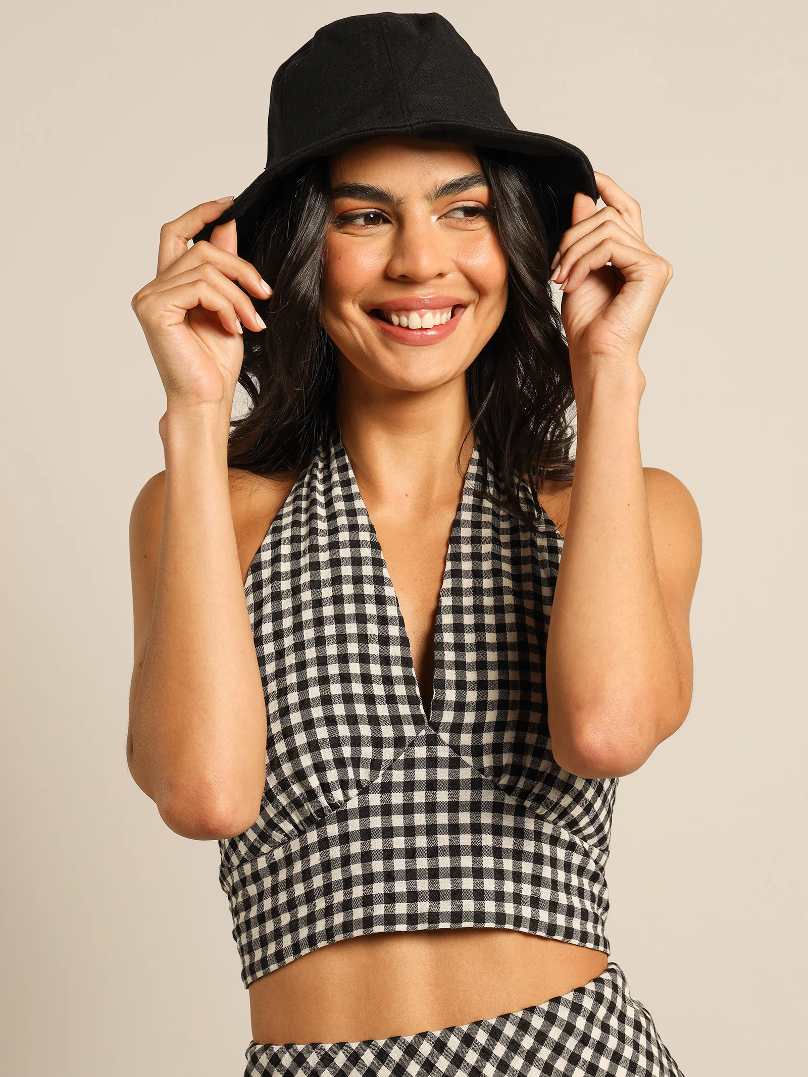 Penny Check Top