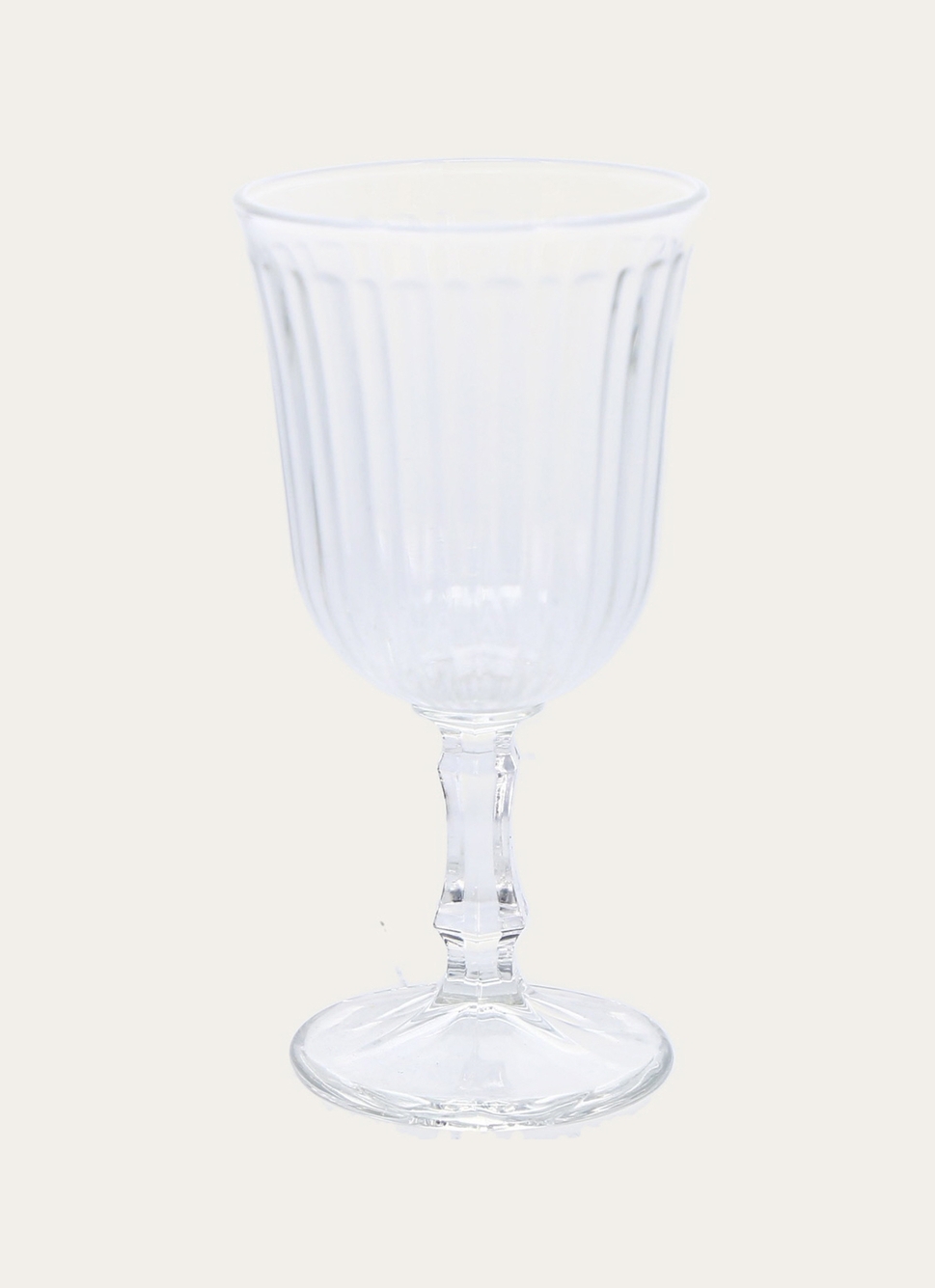 LOT DE 6 GRANDS VERRES à EAU SUR PIED TRANSPARENT
