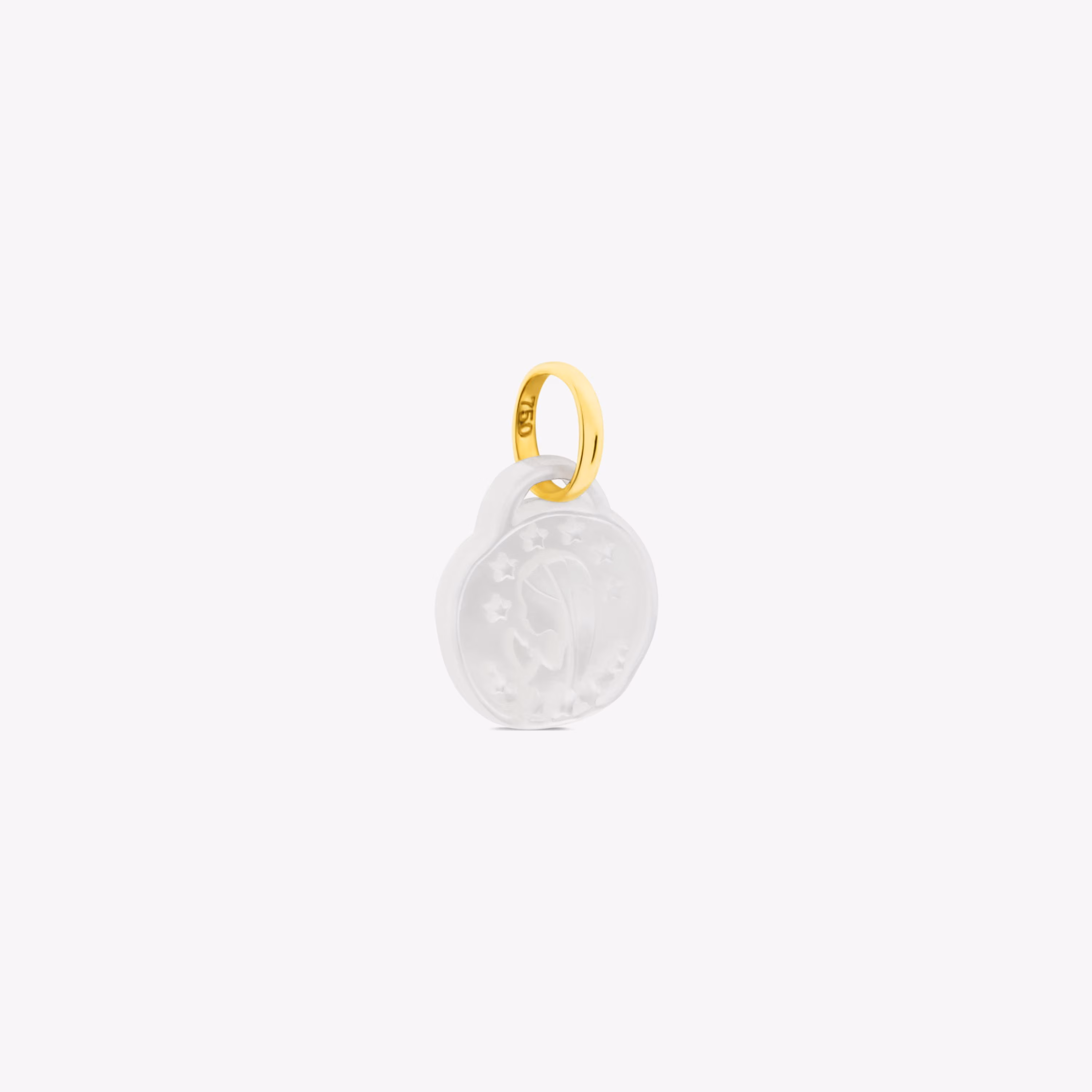 Colgante Maria de oro con nácar Devoción