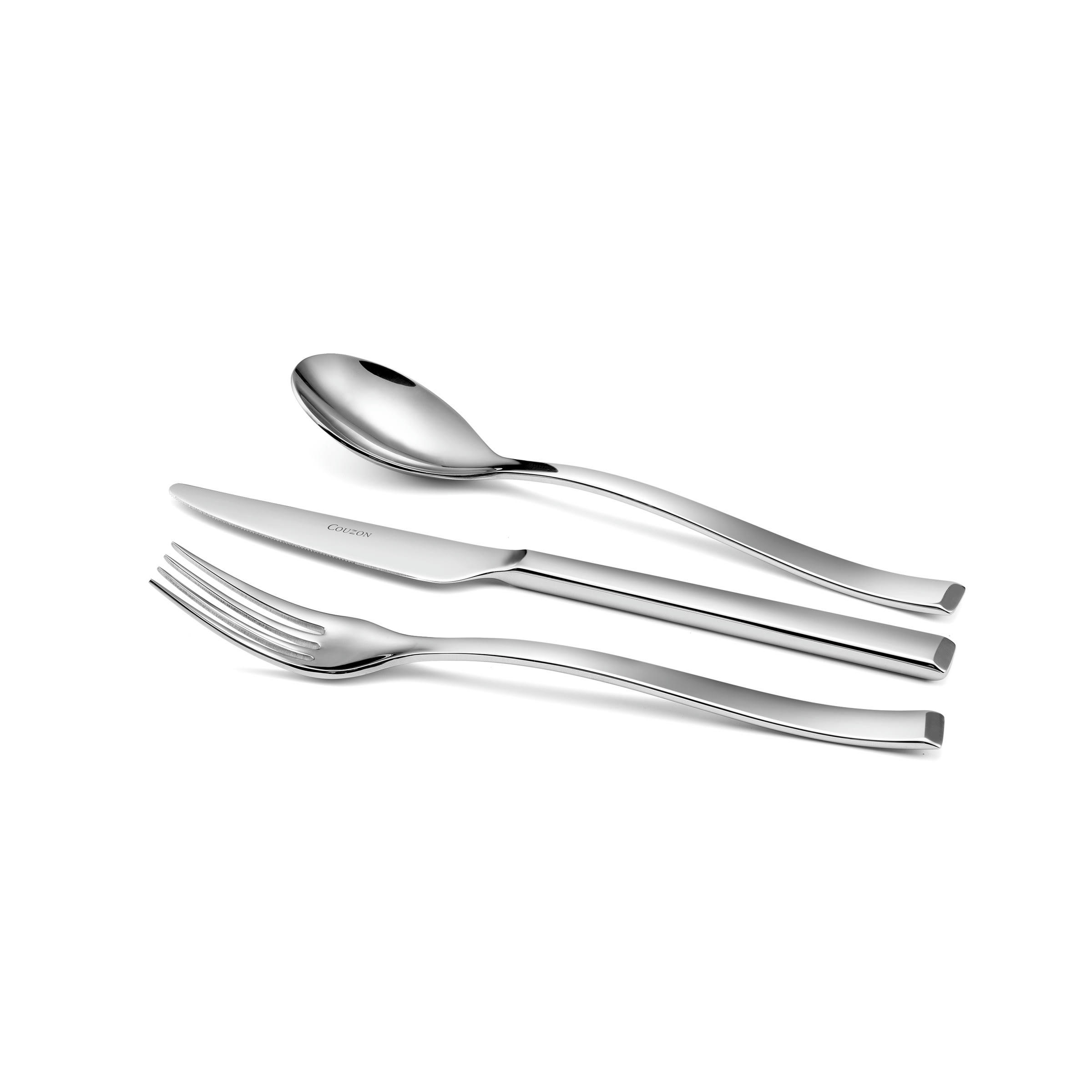 SIDE - Couverts entrée, fromage, dessert pour 6 personne en Acier Inoxydable