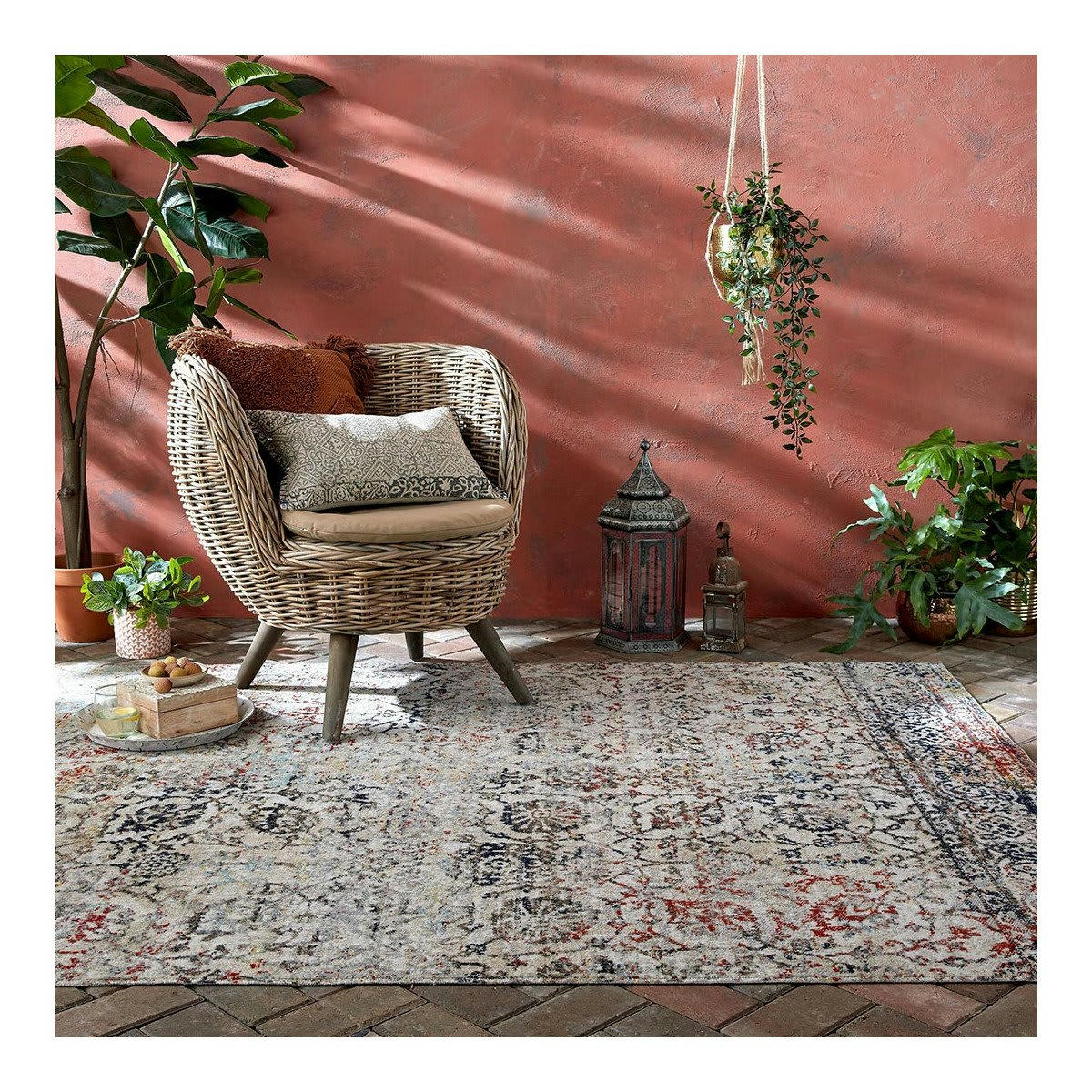 HELENA - Tapis  orientale en polypropylène multicolore 120x170