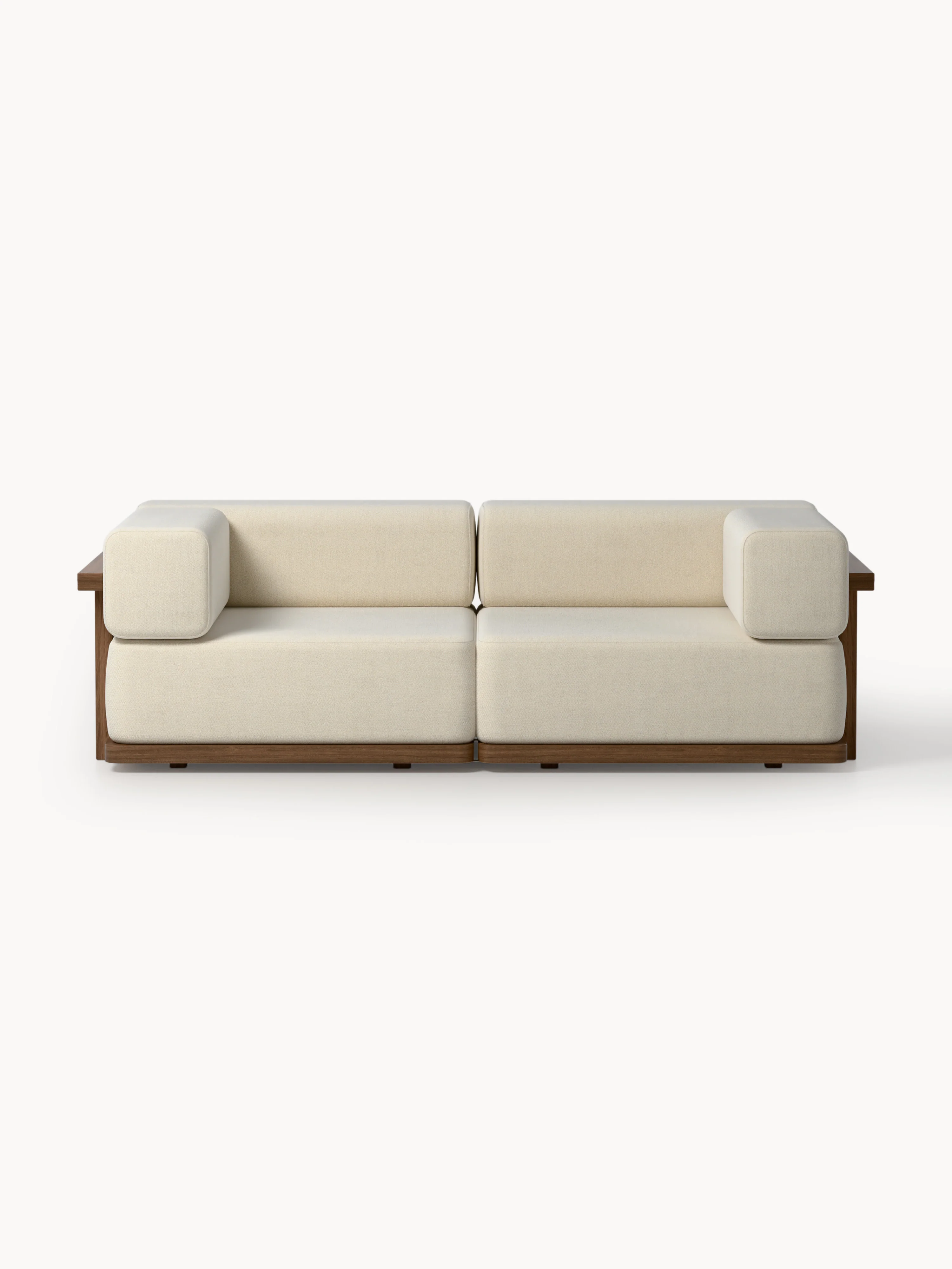 Garten-Loungesofa Matheus (2-Sitzer) aus Akazienholz