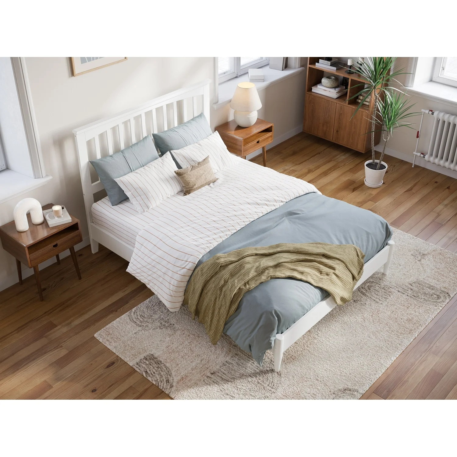 Becket Solid Wood Low Profile Platform Bed