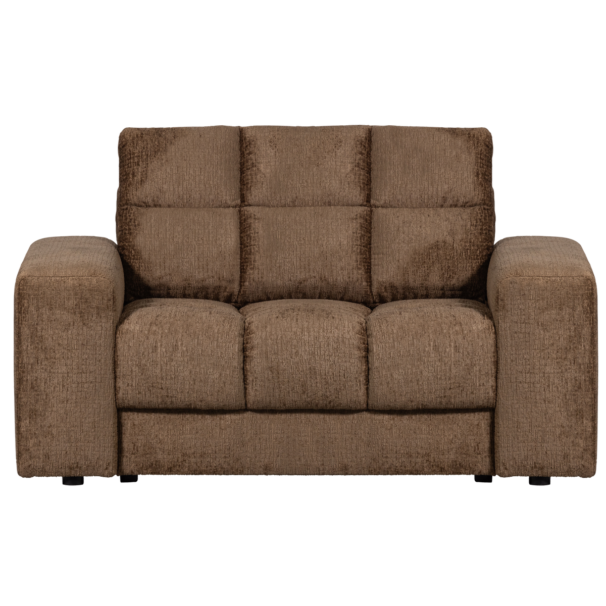 WOOOD loveseat Second Date - Structure Velvet - Brass - 78x136x101