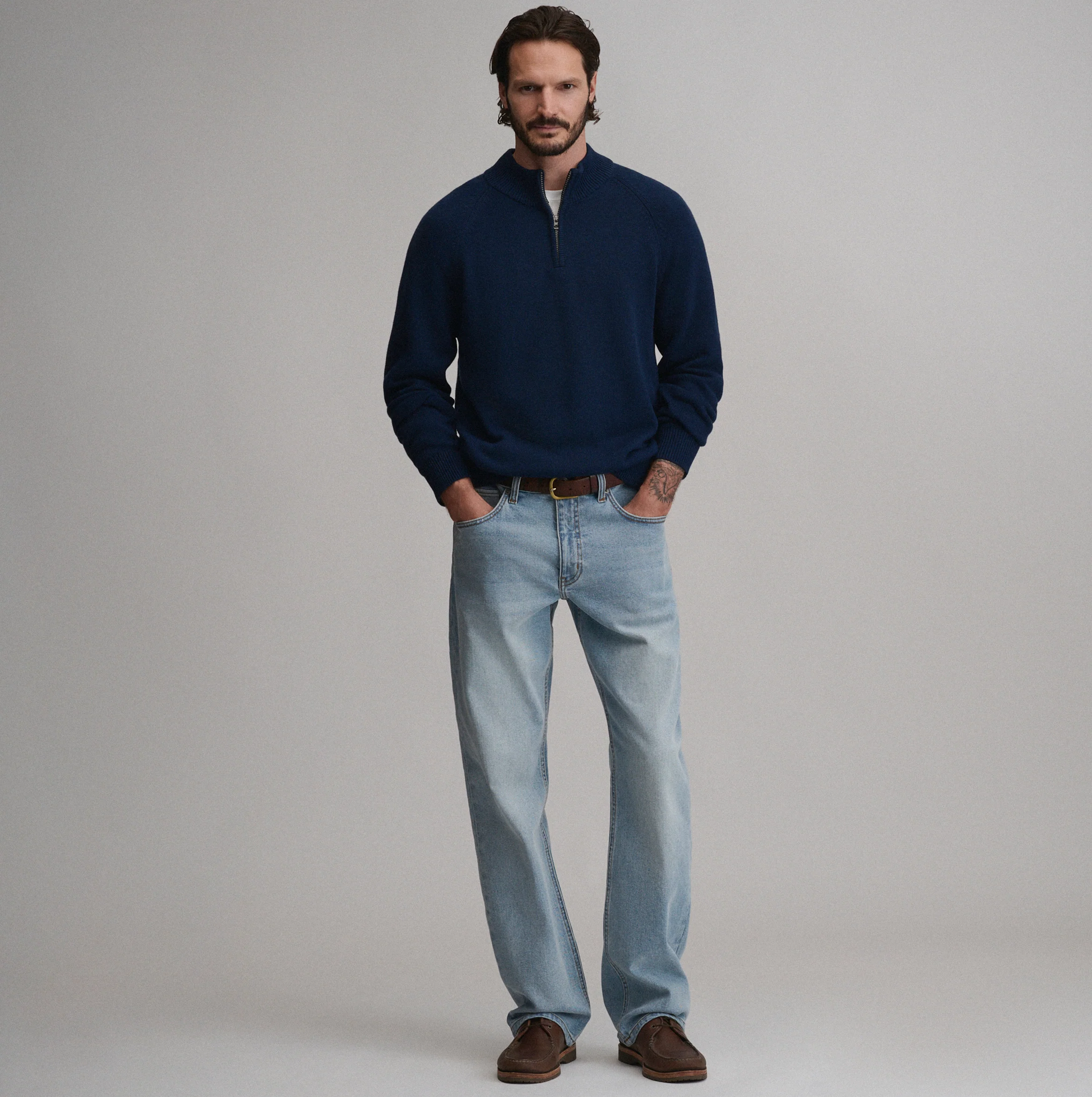 Men's Classic Quarter-Zip Sweater