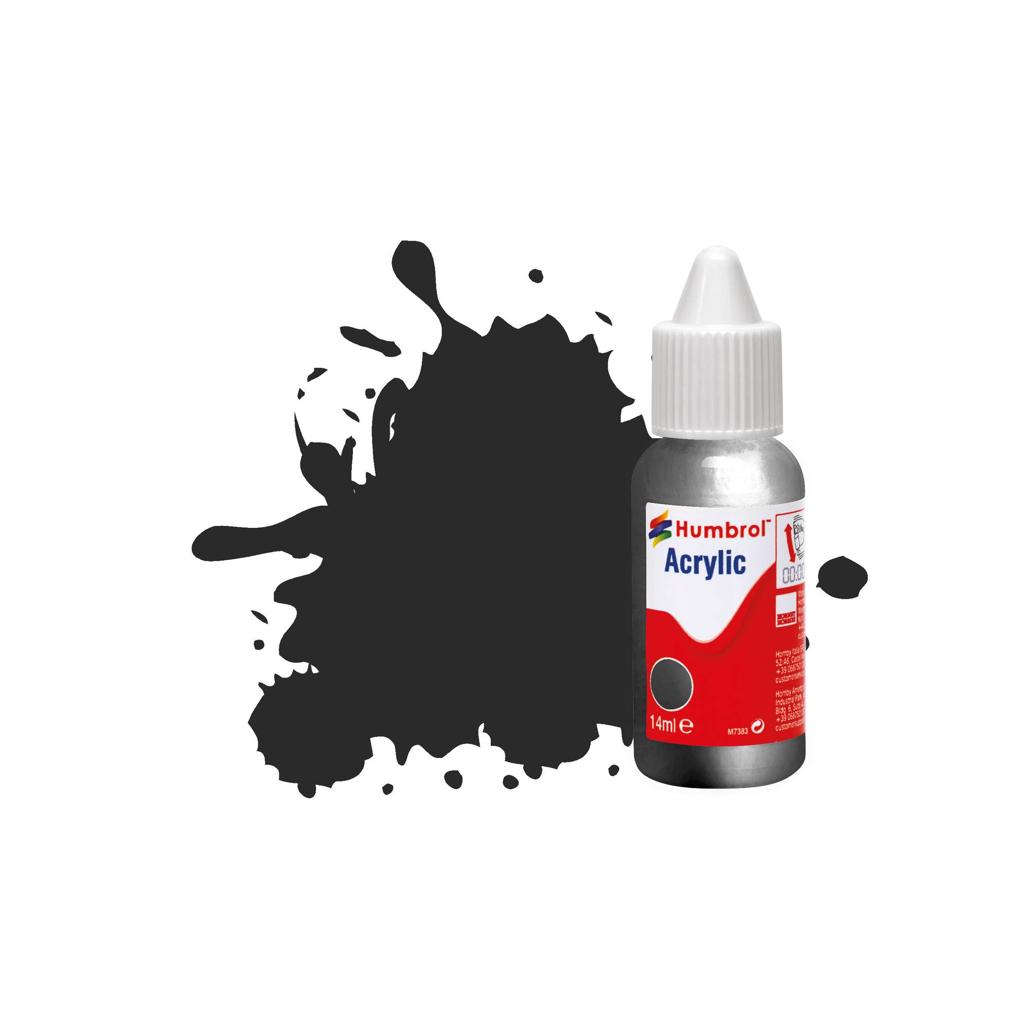 Humbrol 53 Gunmetal Metallic Acrylic Paint Dropper 14ml