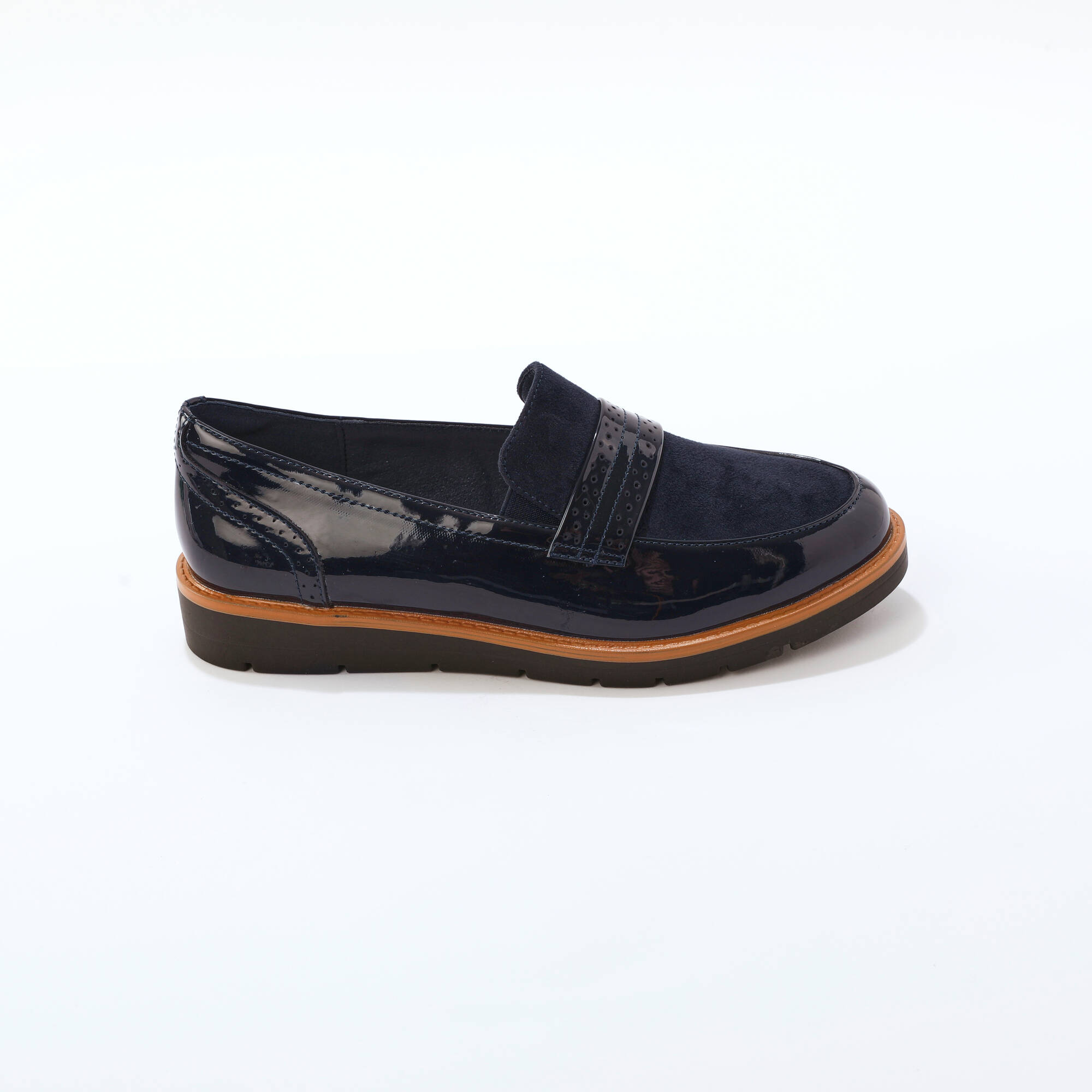 Mocassins bi-matière