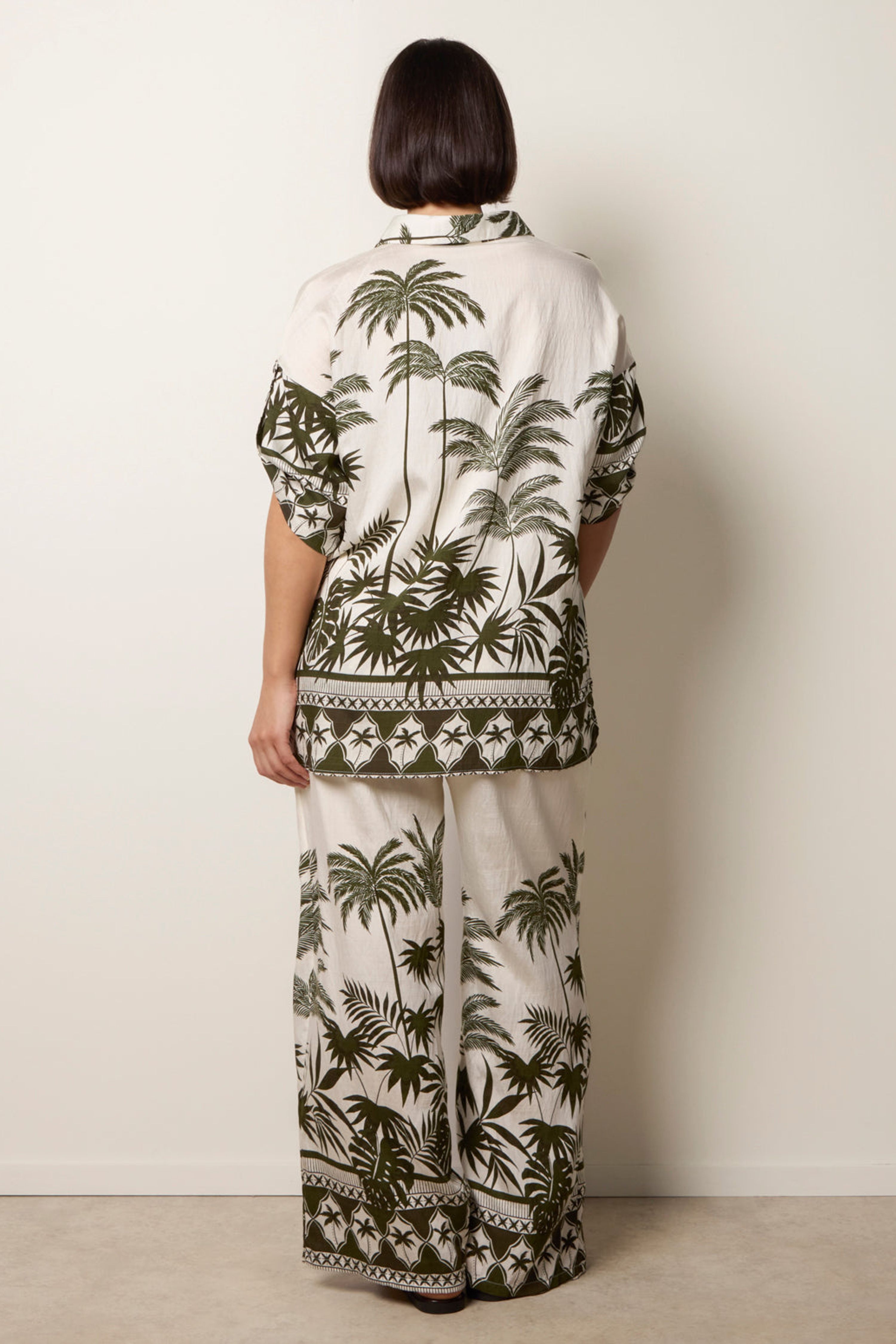 Blue Vanilla Green Palm Tree Set