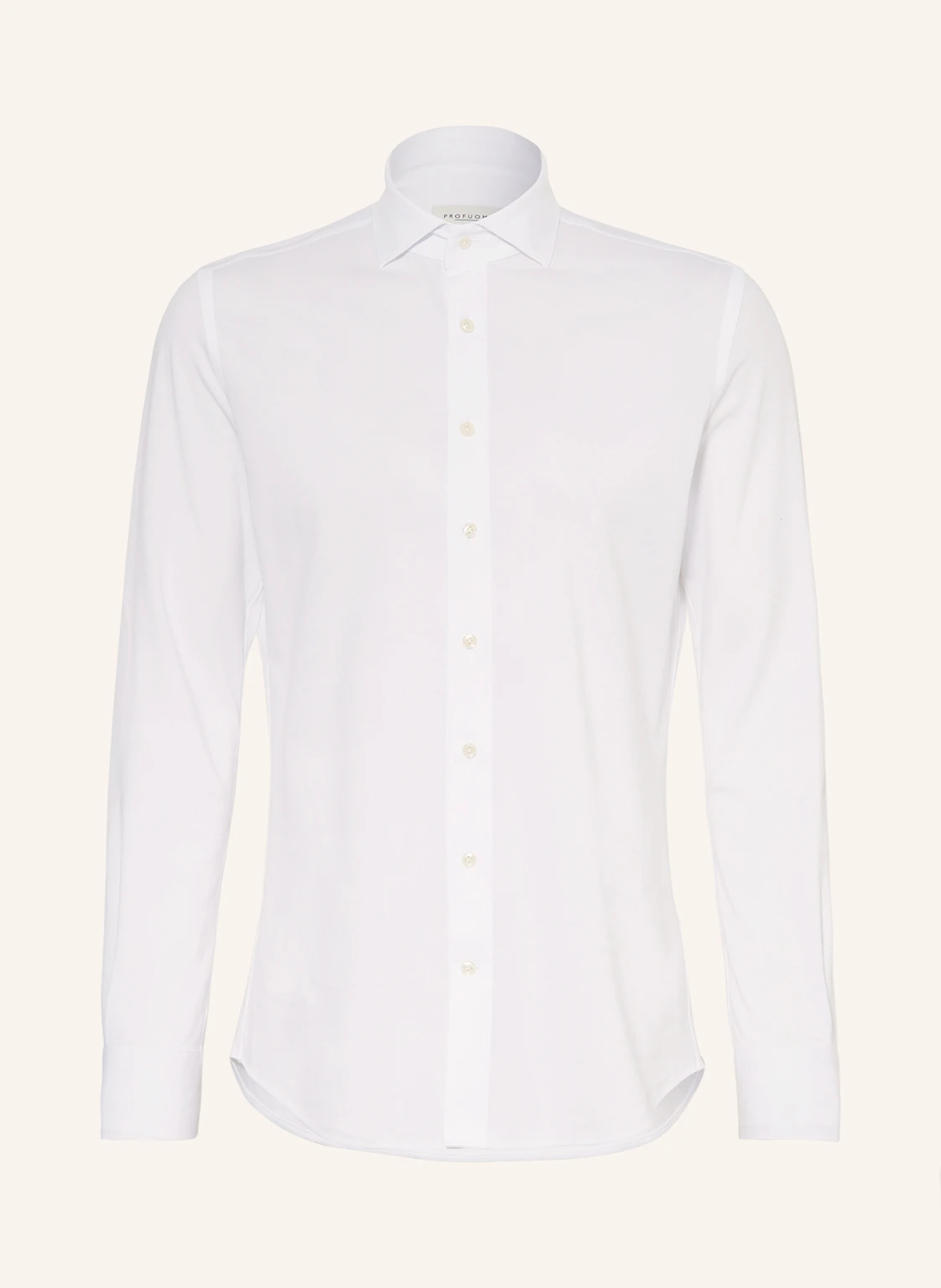 PROFUOMO Piqué-Hemd Slim Fit