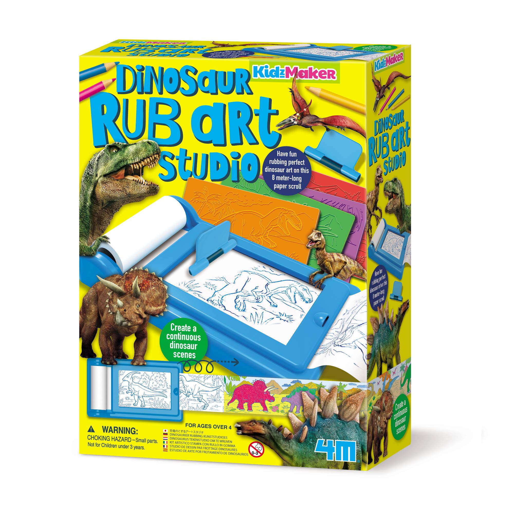 KidzMaker Dinosaur Rub Art Studio