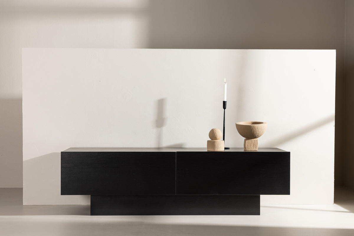 Rebellenclub Tramonti Tv-Meubel - Zwart