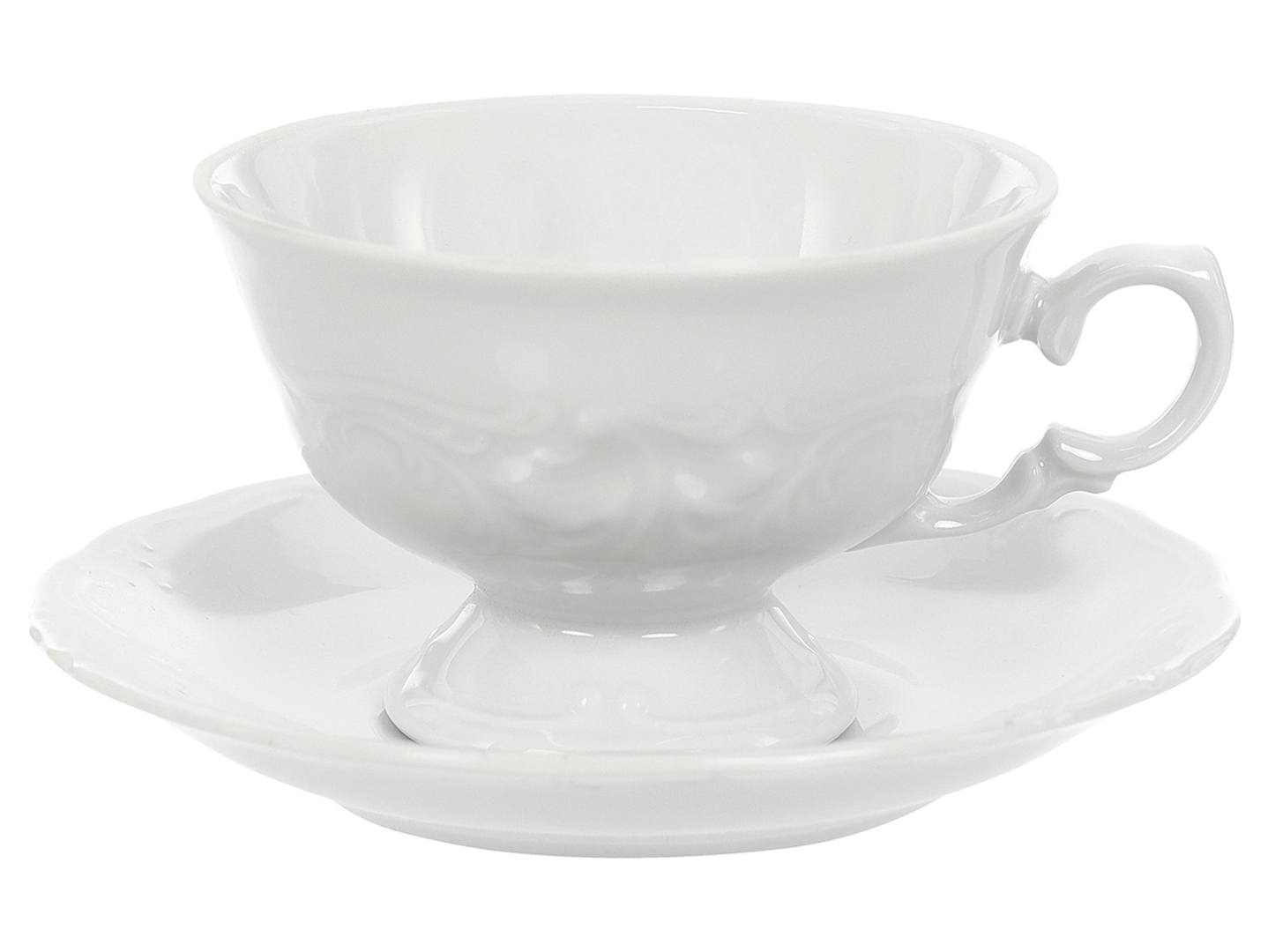 Komplet kawowy Fryderyka porcelanowy 12 el. 200 ml biały