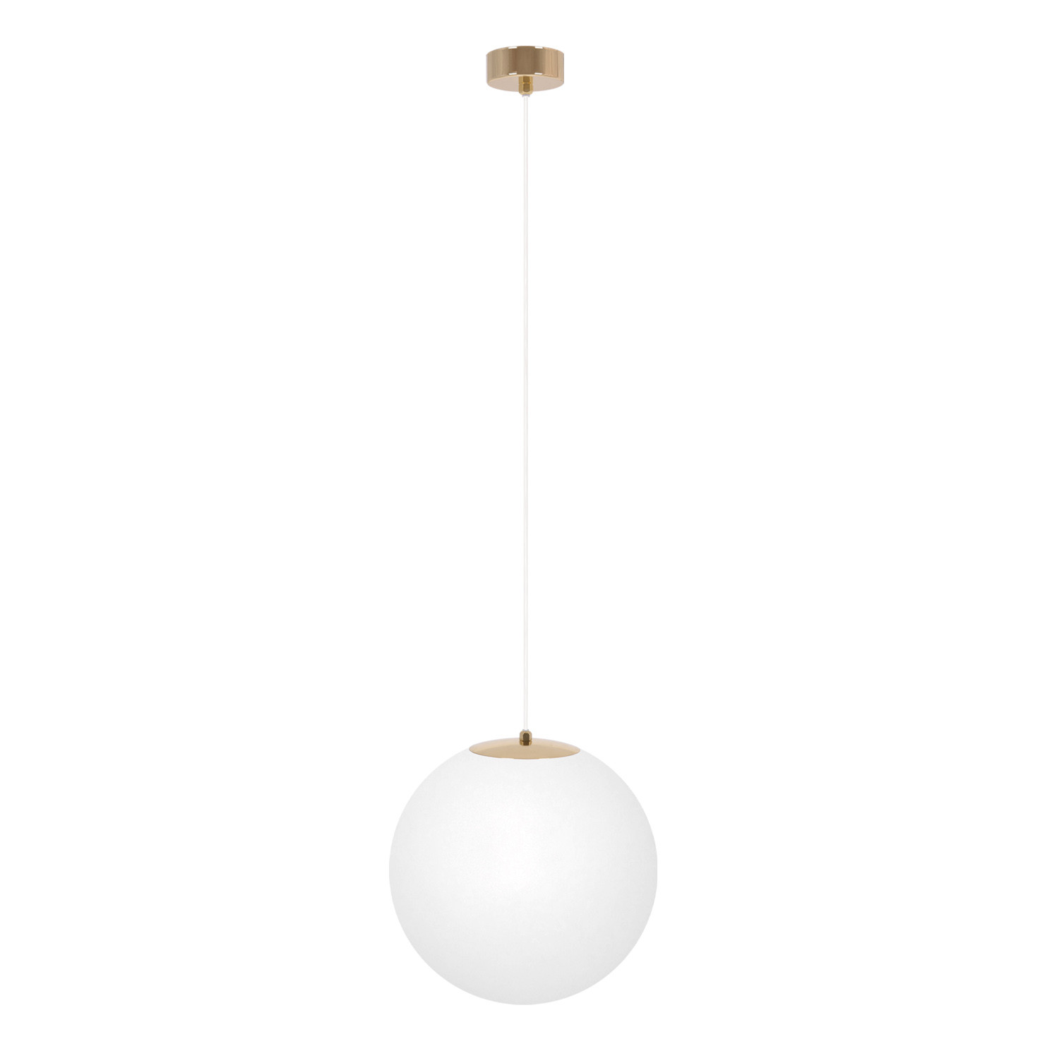 Lampa wisząca LUMIA biało-złota 1xE27x20W wym:90x30x30cm IP20 Kaja