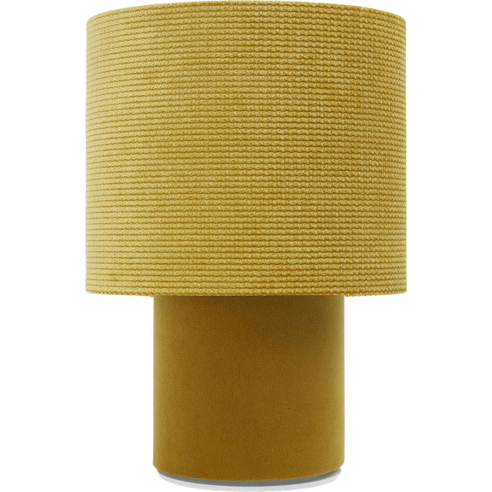 TWIST - Lampe de chevet Tissu Jaune 20x20x29 cm