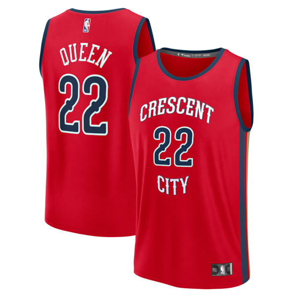 Derik Queen New Orleans Pelicans  Fast Break Replica Player Jersey - Statement Edition - Red