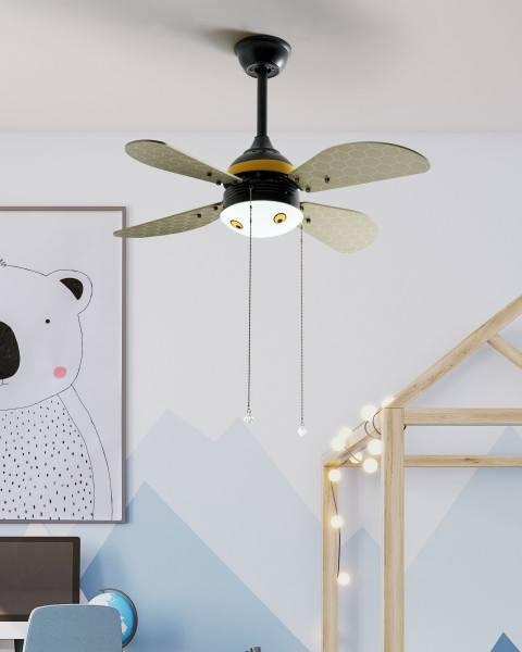 Wentylator sufitowy lampa wiatrak dla dzieci