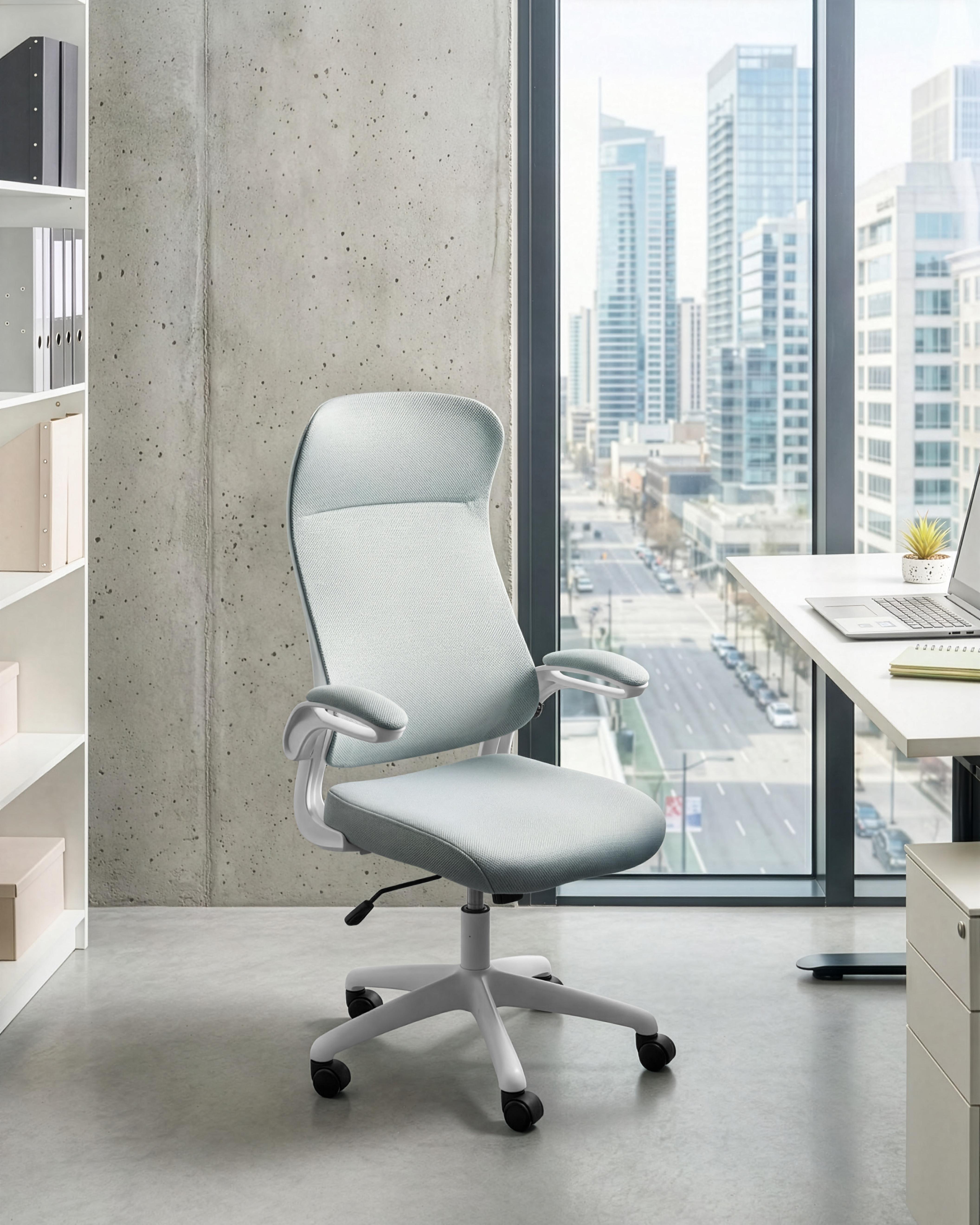 Office Chair NEXEL Fabric Light Grey