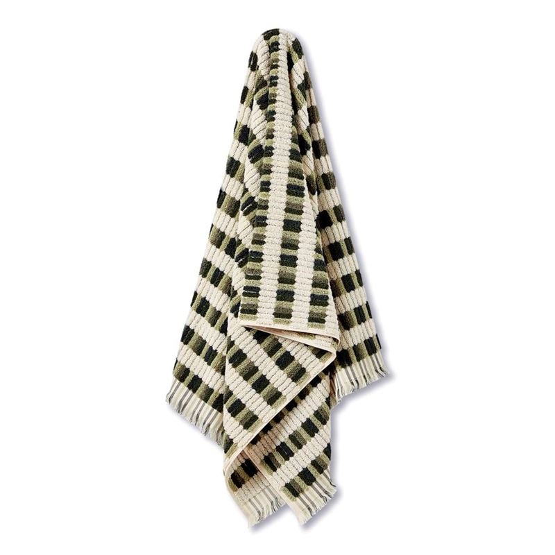 European Willow Green Multi Turkish Cotton Towel Range