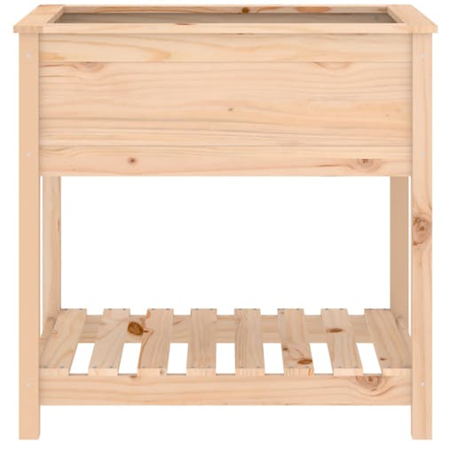 NNEVL Planter with Shelf 82.5x54x81 cm Solid Wood Pine