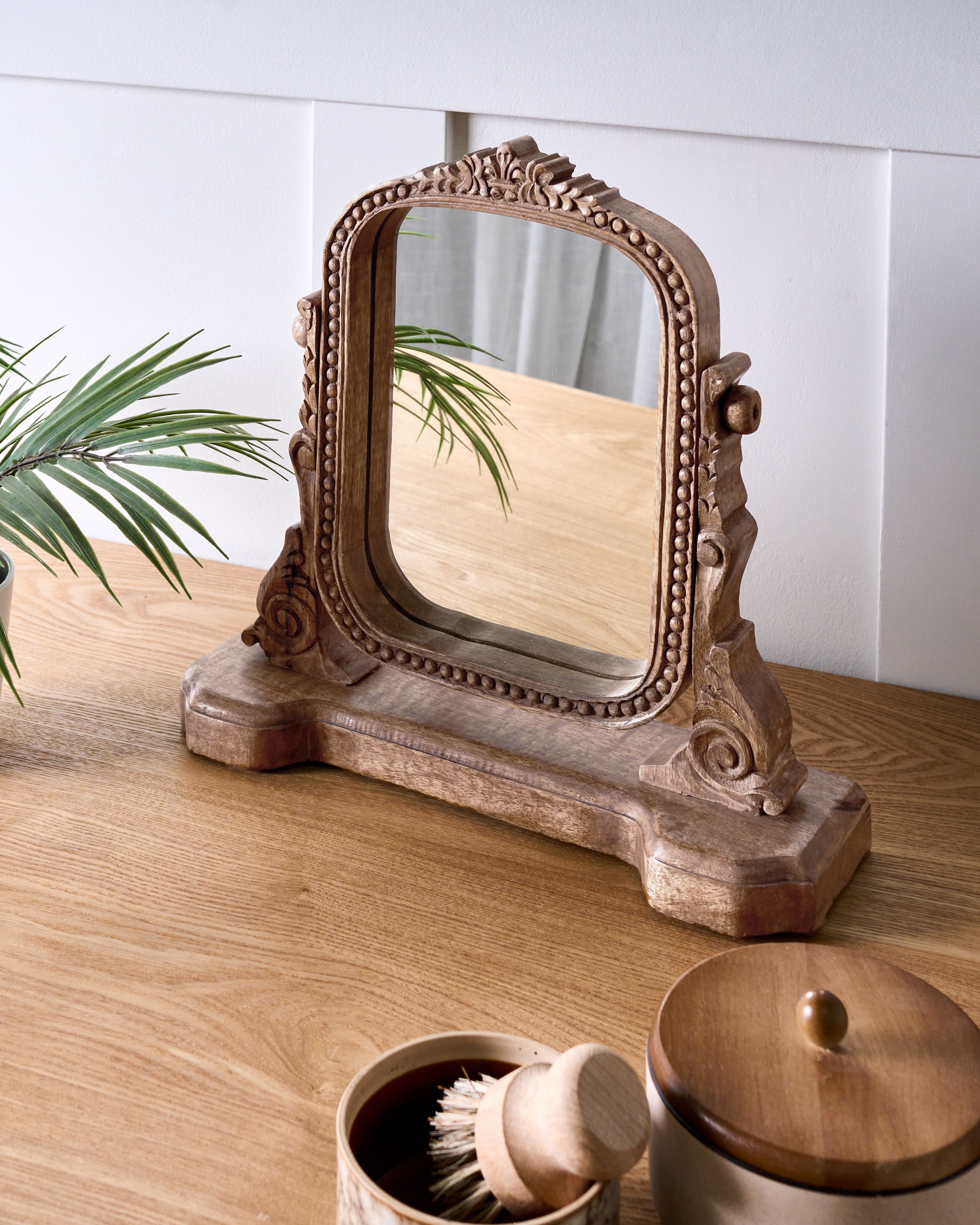 Makeup Mirror DISZNA Brown