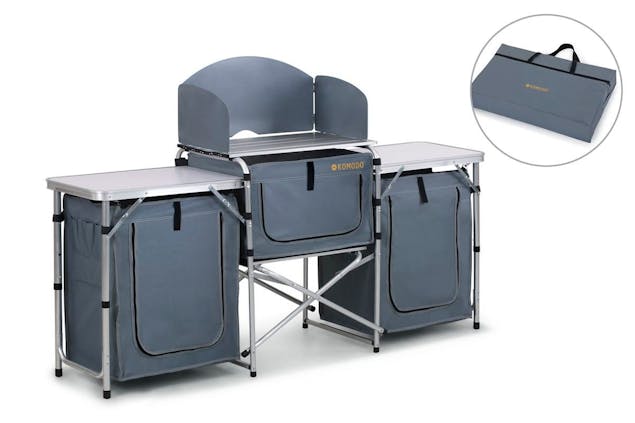 NNEKGE Deluxe Foldable Camping and Caravanning Kitchen