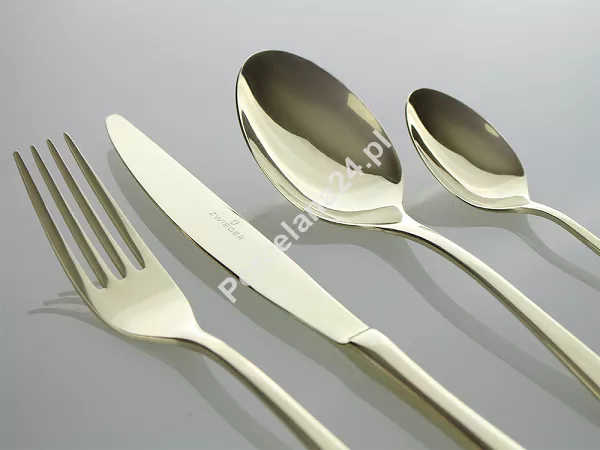 Komplet sztućców 24 cz. na 6 osób Zwieger - Vesper Gold 1Z.VEG.K24