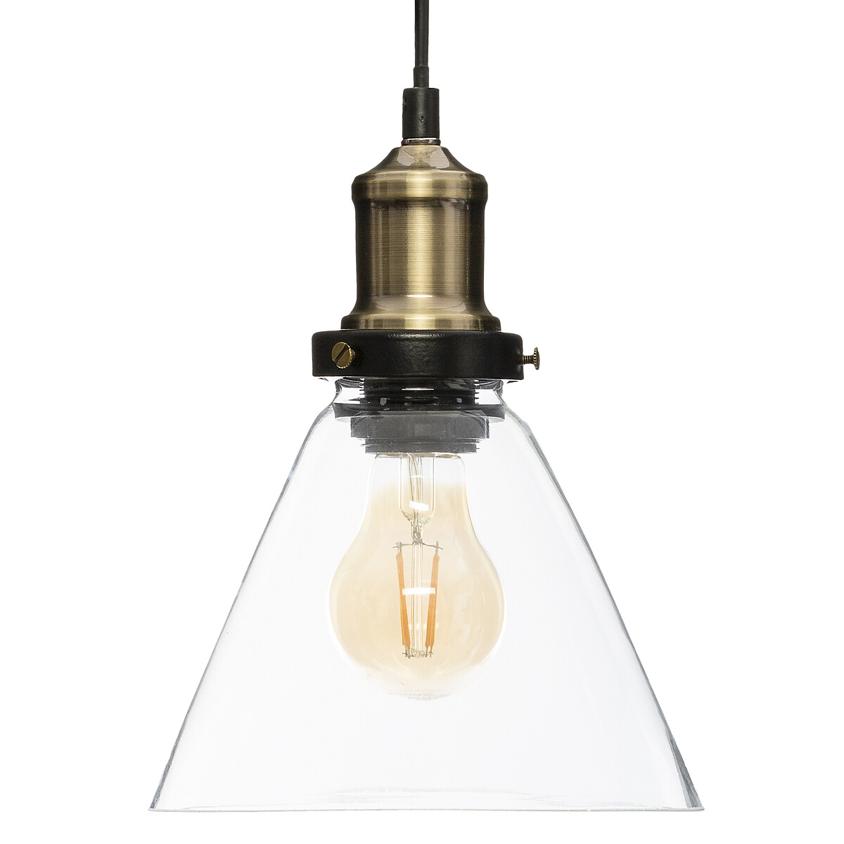 Candeeiro de teto cónica ALAK em vidro