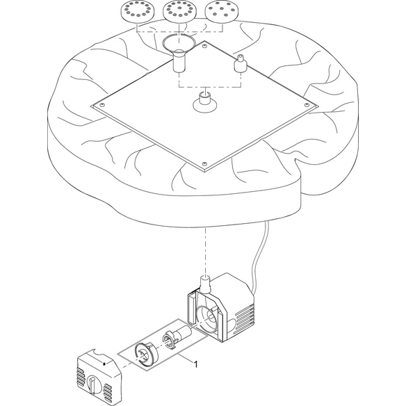 Solarteichpumpe »PondoSolar«, 1,3 W, Fördermenge: 150 l/h