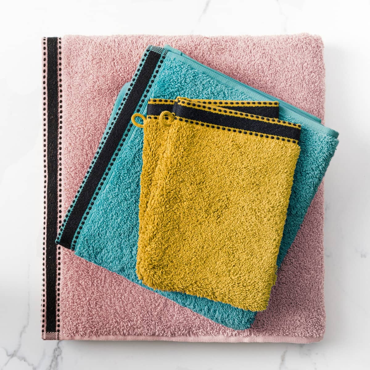 Hand towel "Joia", cotton Duck blue, 50x90 cm