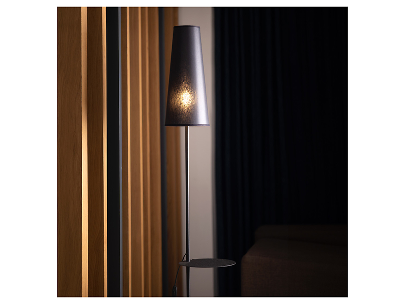Lampa podłogowa Zing metalowa czarna