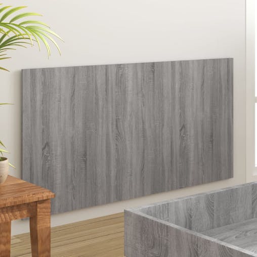 NNEVL Bed Headboard Grey Sonoma 160x1.5x80 cm Engineered Wood