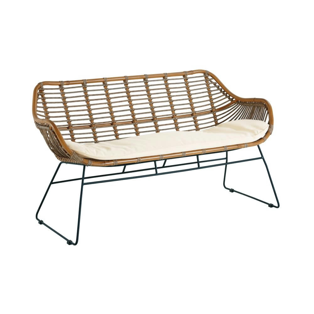 Vanuatu - Banquette de jardin 2 places en résine