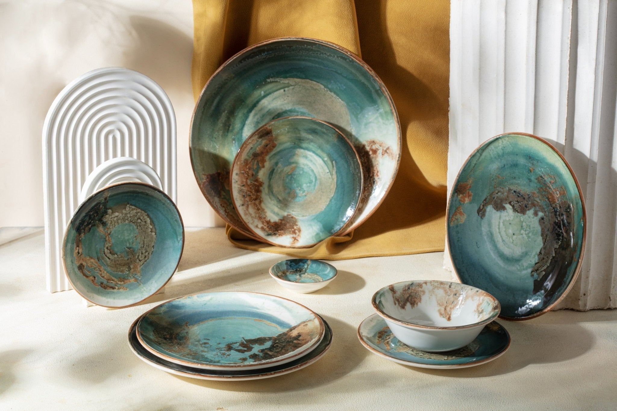 Bonna Serveerschaal - Futura - Porselein - 19x11 cm - set van 2