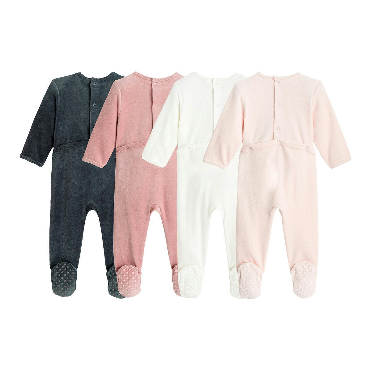 Lot de 4 pyjamas velours