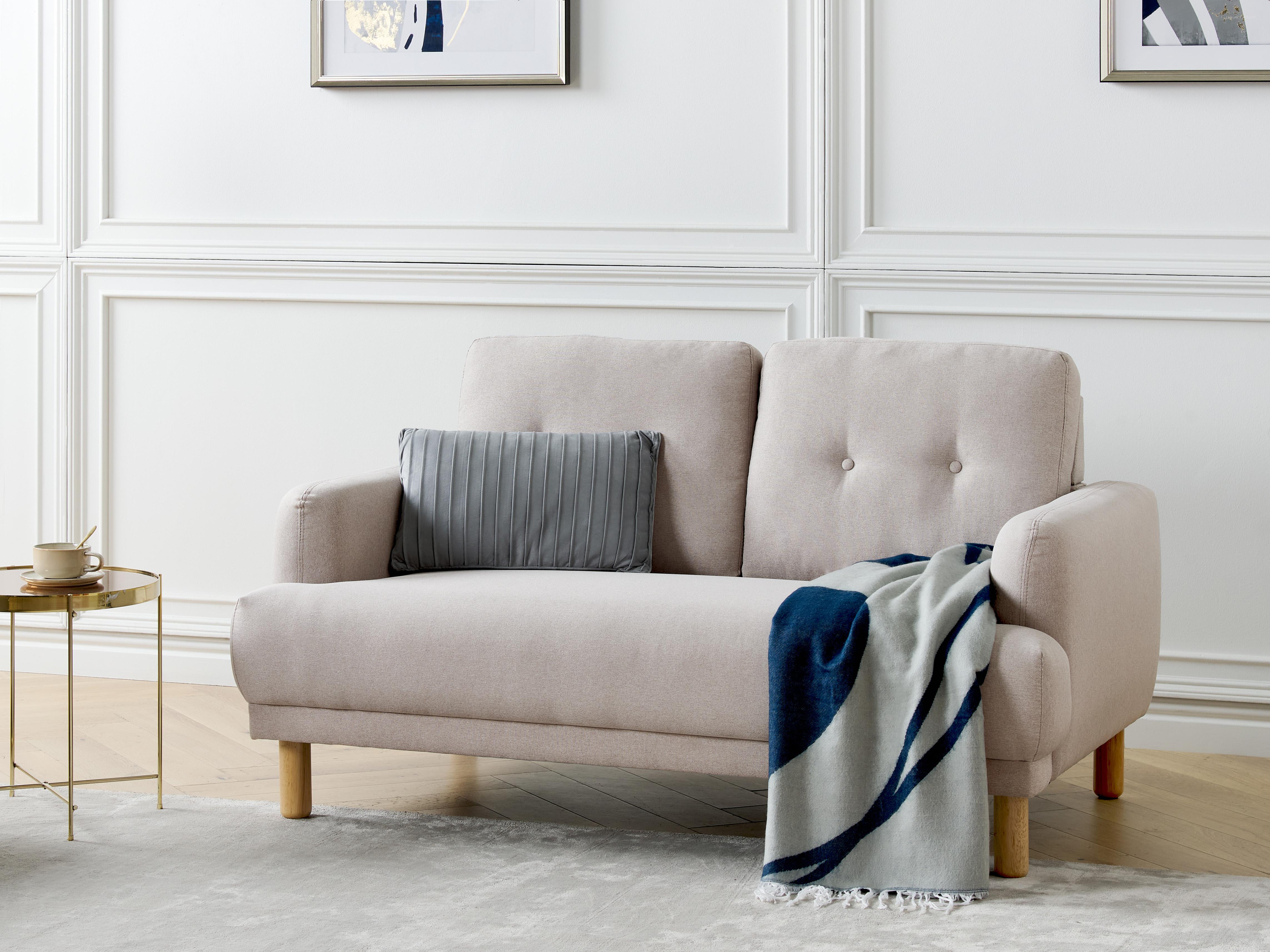 Sofa 2 Seater TUVE Fabric Taupe