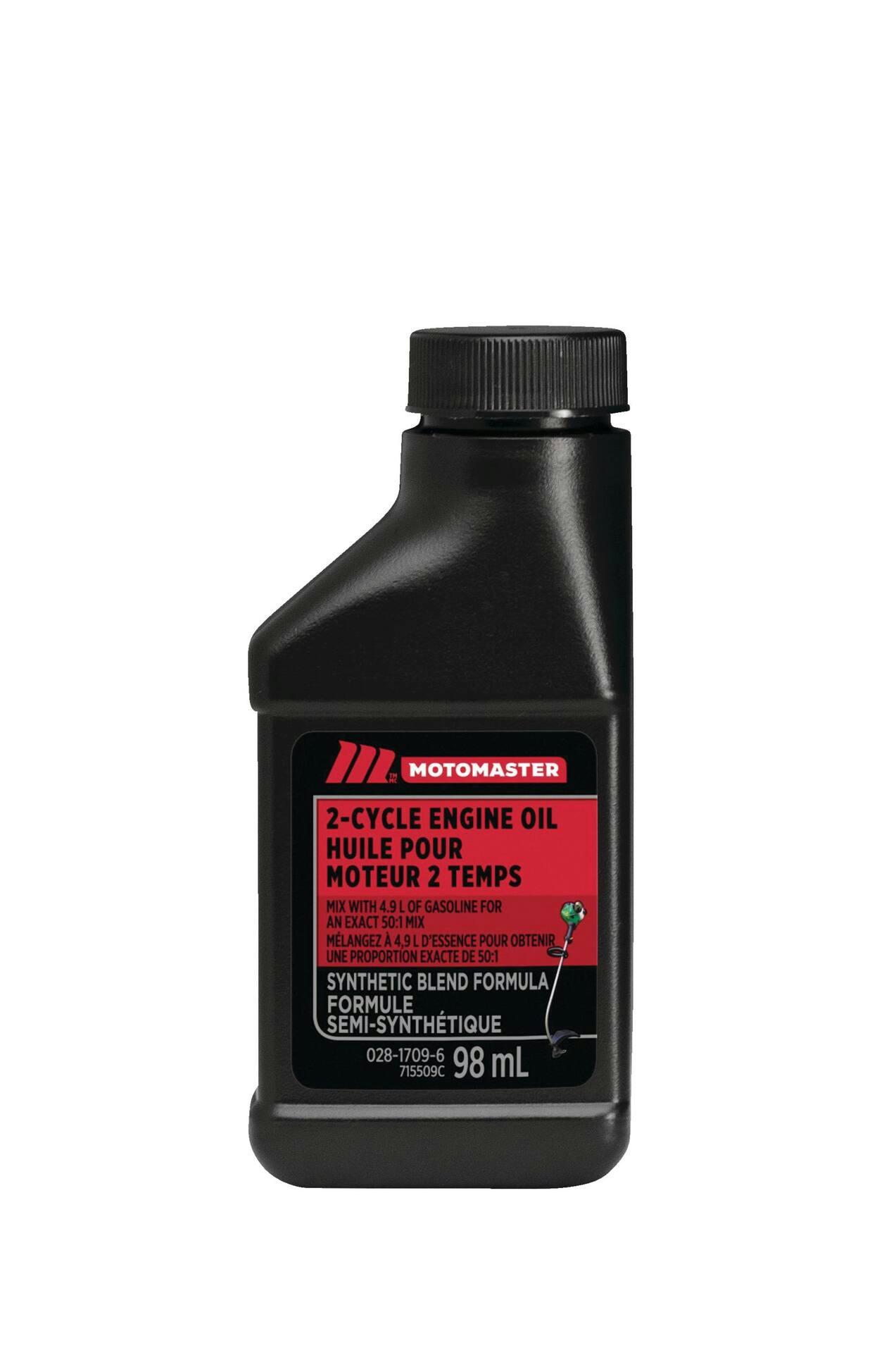 MotoMaster 2-Stroke Synthetic Blend Engine Oil 50:1 Perfect Mix, 98-mL