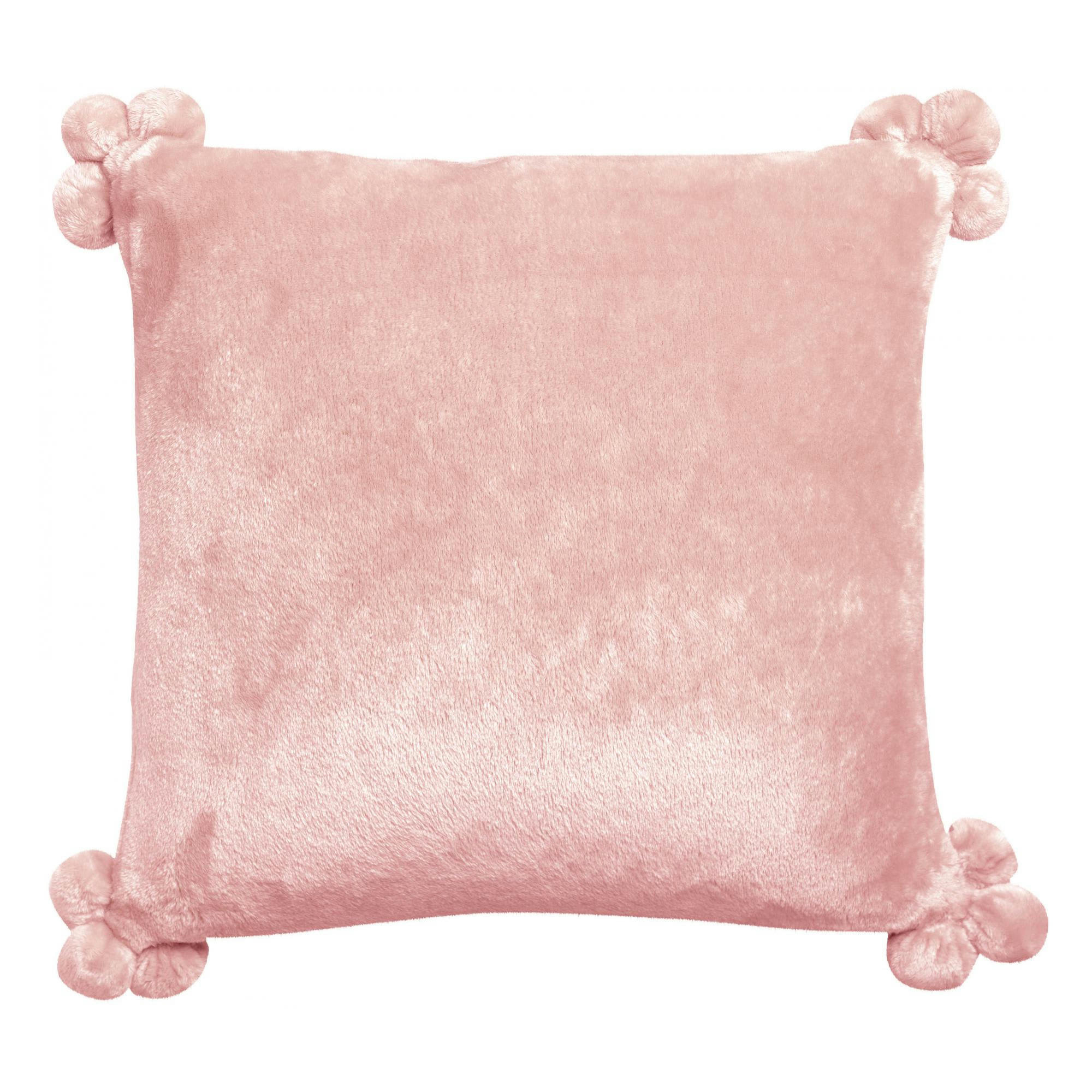 TENDER POMPONS - Coussin  en polyester aubepine 45 x 45
