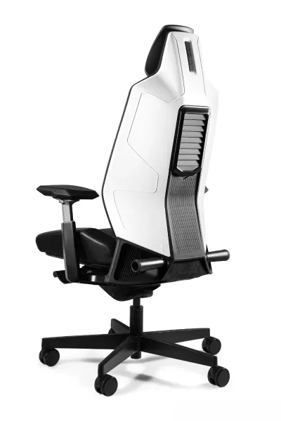Fotel biurowy RONIN biały/czarny elastomer