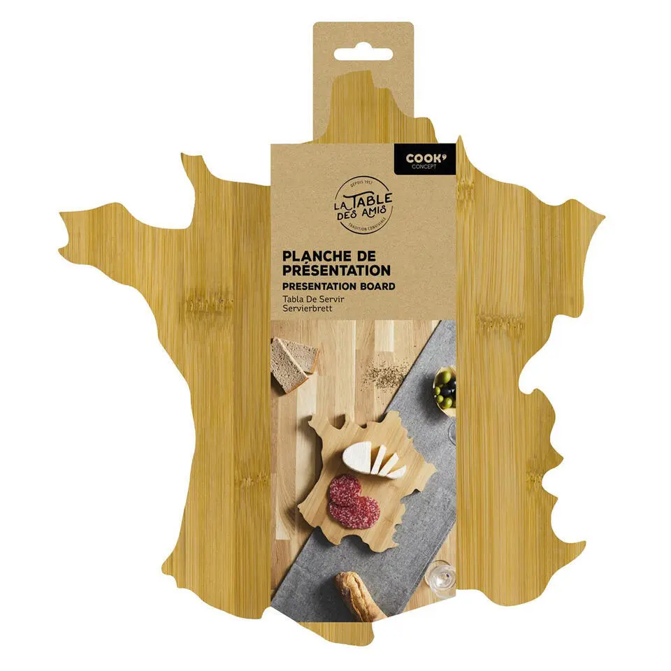 Cook concept Serveerplank France - 30 x 31 cm - hout - plank